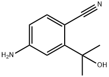 Benzonitrile, 4-amino-2-(1-hydroxy-1-methylethyl)- 구조식 이미지