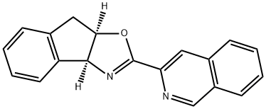 8H-Indeno[1,2-d]oxazole, 3a,8a-dihydro-2-(3-isoquinolinyl)-, (3aS,8aR)- Structure