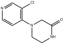 2-Piperazinone, 4-(3-chloro-4-pyridinyl)- Structure