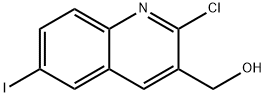 (2-Chloro-6-iodoquinolin-3-yl)methanol Structure