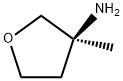 3-Furanamine, tetrahydro-3-methyl-, (3S)- Structure