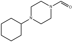 1-Piperazinecarboxaldehyde, 4-cyclohexyl- 구조식 이미지