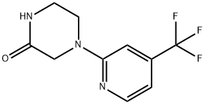 2-Piperazinone, 4-[4-(trifluoromethyl)-2-pyridinyl]- Structure