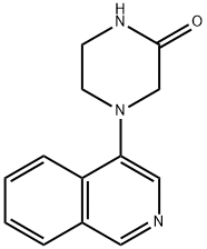 2-Piperazinone, 4-(4-isoquinolinyl)- Structure