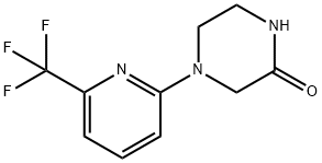 2-Piperazinone, 4-[6-(trifluoromethyl)-2-pyridinyl]- Structure