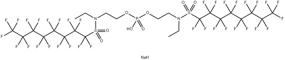 1-Octanesulfonamide, N,N'-[phosphinicobis(oxy-2,1-ethanediyl)]bis[N-ethyl-1,1,2,2,3,3,4,4,5,5,6,6,7,7,8,8,8-heptadecafluoro-, sodium salt (9CI) Structure