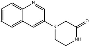 2-Piperazinone, 4-(3-quinolinyl)- Structure