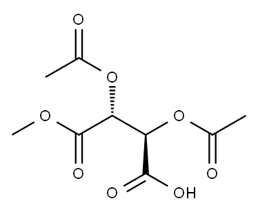 (R,R)-Tartaric Acid Monomethyl Ester Diacetate Structure
