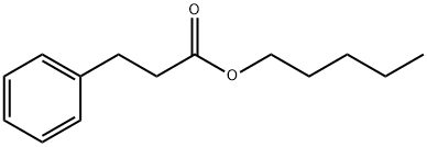 Benzenepropanoic acid, pentyl ester Structure