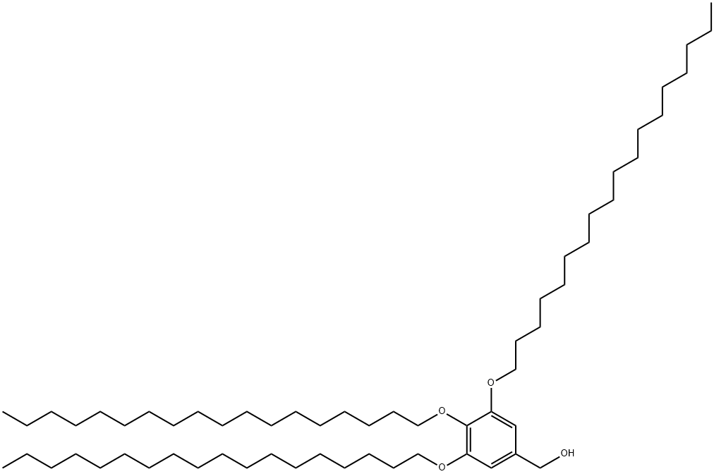 Benzenemethanol, 3,4,5-tris(octadecyloxy)- Structure