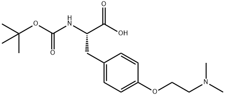 L-Tyrosine, O-[2-(dimethylamino)ethyl]-N-[(1,1-dimethylethoxy)carbonyl]- Structure