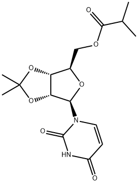 ((3aR,4R,6R,6aR)-6-(2,4-dioxo-3,4-dihydropyrimidin-1(2H)-yl)-2,2-dimethyltetrahydrofuro[3,4-d][1,3]dioxol-4-yl)methyl isobutyrate 구조식 이미지