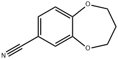 2H-1,5-Benzodioxepin-7-carbonitrile, 3,4-dihydro- Structure