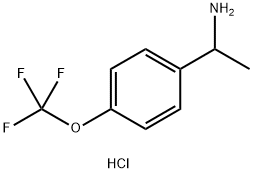 Benzenemethanamine, α-methyl-4-(trifluoromethoxy)-, hydrochloride (1:1) Structure