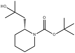 1-Piperidinecarboxylic acid, 2-(2-hydroxy-2-methylpropyl)-, 1,1-dimethylethyl es… Structure