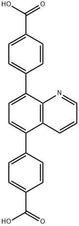 4,4'-(quinoline-5,8-diyl)dibenzoic acid Structure