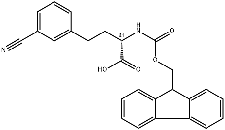Fmoc-L-3-Cyanohomophenylalanine Structure