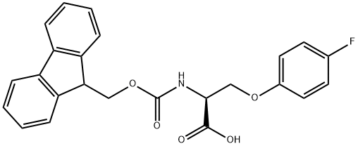 N-Fmoc-O-(4-fluorophenyl)-L-serine Structure