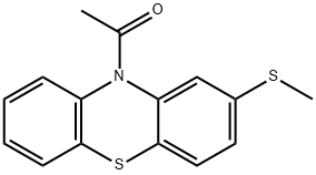 1-[2-(Methylthio)-10H-phenothiazin-10-yl]ethanone 구조식 이미지