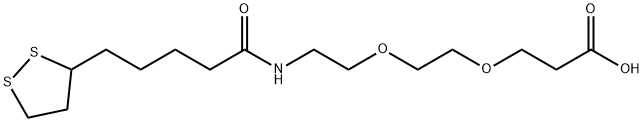 Lipoamido-PEG2-CH2CH2COOH 구조식 이미지