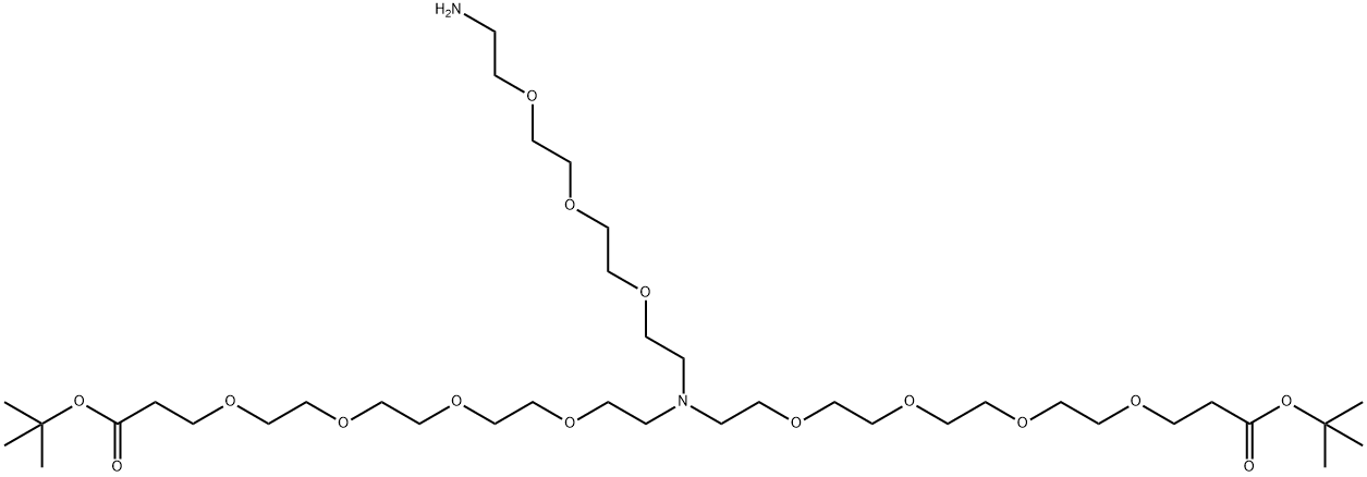 N-(Amino-PEG3)-N-bis(PEG4-Boc) Structure