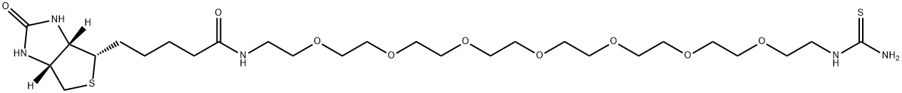 Biotin-PEG7-thiourea Structure