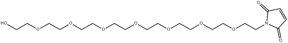 Mal-PEG8-alcohol Structure