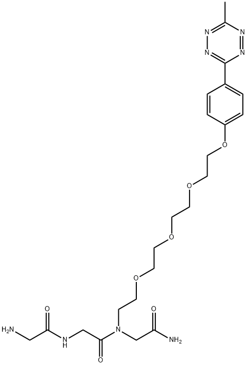 Gly-Gly-Gly-PEG4-methyltetrazine Structure