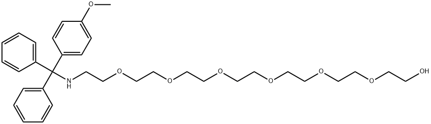 Methoxy-Tr-NH-PEG7 Structure