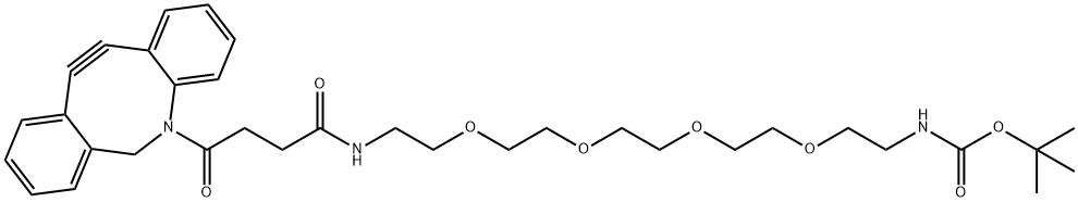 DBCO-PEG4-NH-Boc Structure