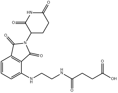 Thalidomide-C2-amido-C2-COOH Structure
