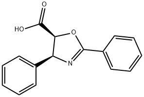 5-Oxazolecarboxylic acid, 4,5-dihydro-2,4-diphenyl-, (4S,5S)- Structure