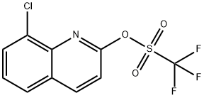 Methanesulfonic acid, 1,1,1-trifluoro-, 8-chloro-2-quinolinyl ester Structure