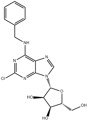 2’-Chloro-N6-benzyl adenosine Structure
