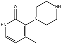 2(1H)-Pyridinone, 4-methyl-3-(1-piperazinyl)- Structure