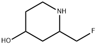 4-Piperidinol, 2-(fluoromethyl)- Structure