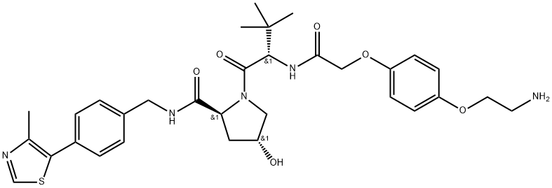 VH032-O-Ph-PEG1-NH2 Structure