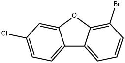 Dibenzofuran, 6-bromo-3-chloro- Structure