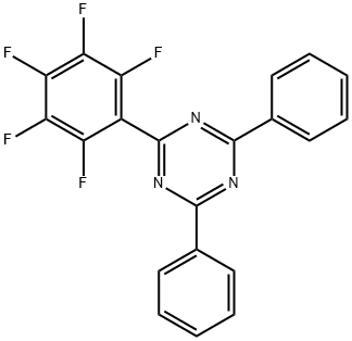 1,3,5-Triazine, 2-(2,3,4,5,6-pentafluorophenyl)-4,6-diphenyl- Structure