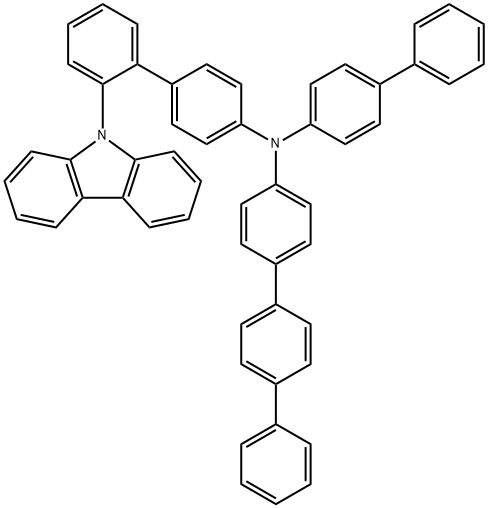 [1,1':4',1''-Terphenyl]-4-amine, N-[1,1'-biphenyl]-4-yl-N-[2'-(9H-carbazol-9-yl)[1,1'-biphenyl]-4-yl]- Structure