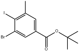 tert-butyl 3-Bromo-4-iodo-5-methylbenzoate 구조식 이미지