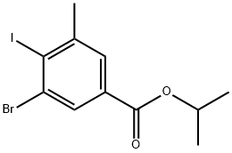 Propan-2-yl 3-bromo-4-iodo-5-methylbenzoate Structure