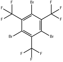 Benzene, 1,3,5-tribromo-2,4,6-tris(trifluoromethyl)- Structure