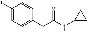 N-Cyclopropyl-2-(4-iodophenyl)acetamide Structure