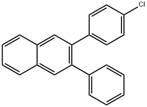 Naphthalene, 2-(4-chlorophenyl)-3-phenyl- 구조식 이미지