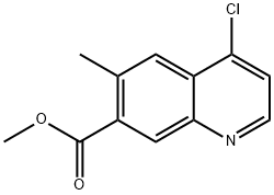 4-Chloro-6-methylquinoline-7-carboxylic acid Methyl ester 구조식 이미지