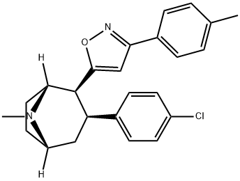 2β-carbophenoxy-3β-(4-chlorophenyl)trop 구조식 이미지