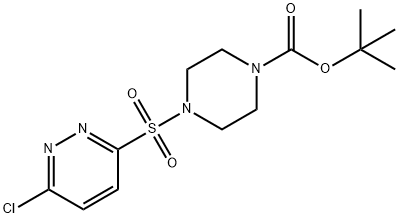 1-Piperazinecarboxylic acid, 4-[(6-chloro-3-pyridazinyl)sulfonyl]-, 1,1-dimethylethyl ester Structure