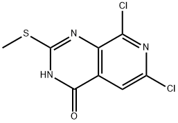 Pyrido[3,4-d]pyrimidin-4(3H)-one, 6,8-dichloro-2-(methylthio)- Structure