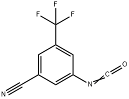 Benzonitrile, 3-isocyanato-5-(trifluoromethyl)- Structure